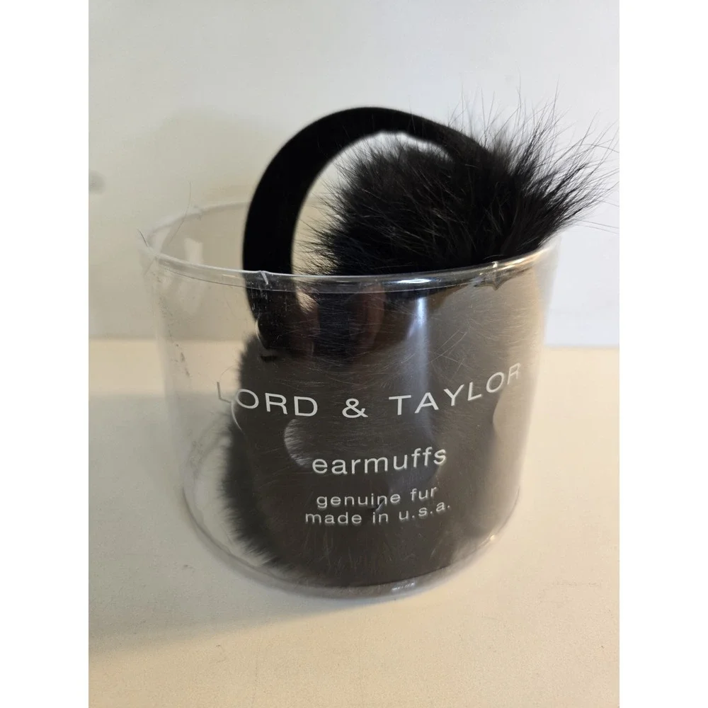 Real Rabbit Fur Earmuffs with Velvet Band Winter Ear Warmers Foldable